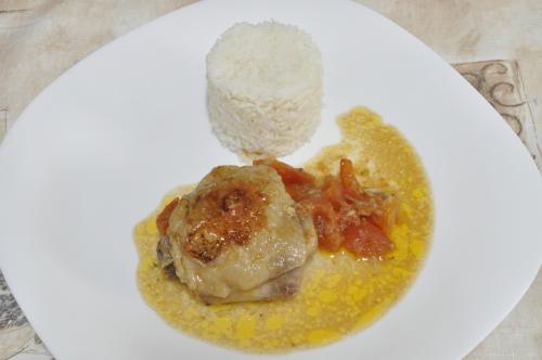 Kuře na rajčatech   – Snadné recept z Indie kuchyně, hotový za 30 - 45 minut